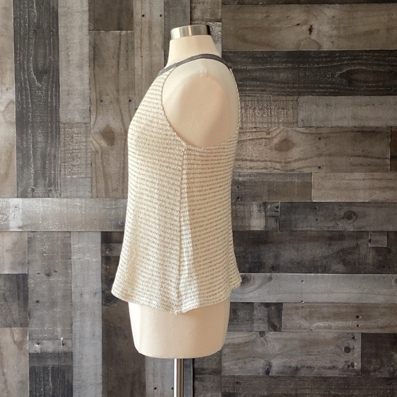 Altar’d State halter top small knit preppy stripes coastal chic quiet luxury - Picture 7 of 11